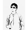 Male model vector image