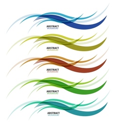 Abstract background colorful business wave line vector image