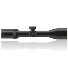 Sniper riflescope vector image