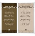 Wedding invitation vector image