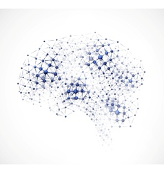 Molecular brain vector image