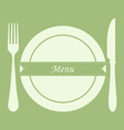 Restaurant menu vector image