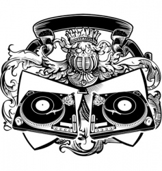 Turntable vector image