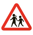 School warning sign vector image