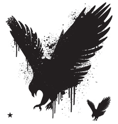 Stencil hawk vector image