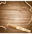 Brass telescope vector image