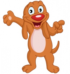 Presenter dog vector image