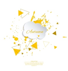 Ink splatter with small drops Ink splatter with small drops vector image