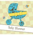 Baby shower invitation vector image