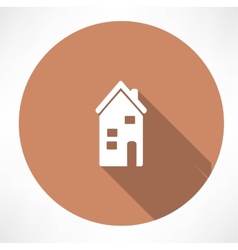 Two-storey house icon Two-storey house icon vector image