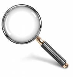 Magnifying glass vector image