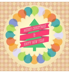 Christmas balls vector image