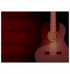 Guitar background vector image