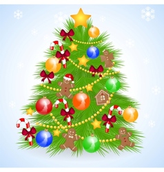 Christmas tree vector image