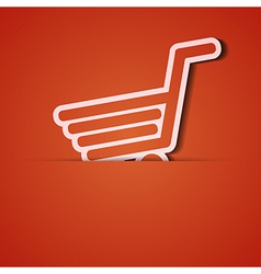 Background Orange icon applique Eps10 vector image