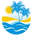 Tropical marine landscape vector image