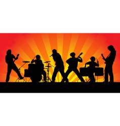 Rock band vector image