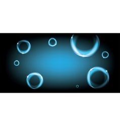 Luminescent bubbles vector image