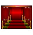 Red pedestal vector image