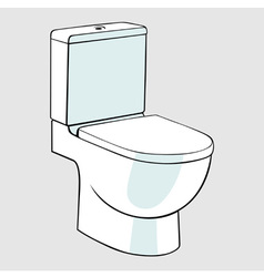 Toilet vector image