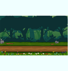 Beautiful village cartoon Royalty Free Vector Image