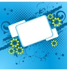 Blue floral background Blue floral background vector image