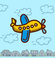 Airplane cartoon vector image