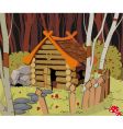 Little house in the forest vector image