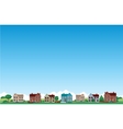 Suburb city background vector image