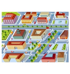 Retro city vector image