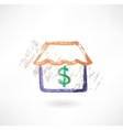 Shop grunge icon Shop grunge icon vector image