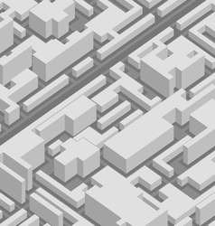 Abstract 3d city background vector image