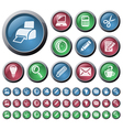 Office buttons vector image