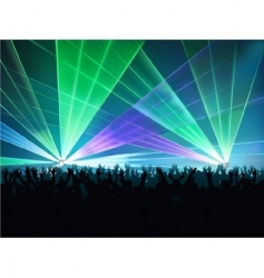 Disco lights vector image