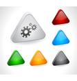 Color 3d buttons for web vector image