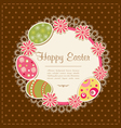 Easter holiday background vector image