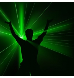 Disco lights vector image