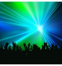 Disco lights vector image