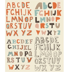 Vintage Alphabet Vintage Alphabet vector image