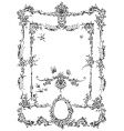 Antique frame engraving vector image