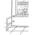 Airport tickets vector image