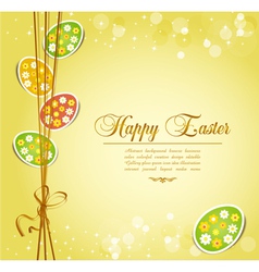 Easter background vector image