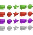 Set of labels vector image