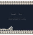 Background with marine rope vector image