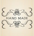 Vintage frame for retro banners vector image