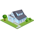 Isometric house vector image