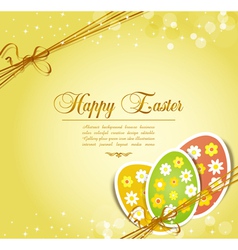 Easter background vector image