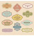 Vintage retro frames vector image