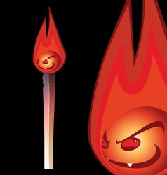 Evil stix vector image