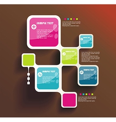 Retro Style Website Template design frame vector image